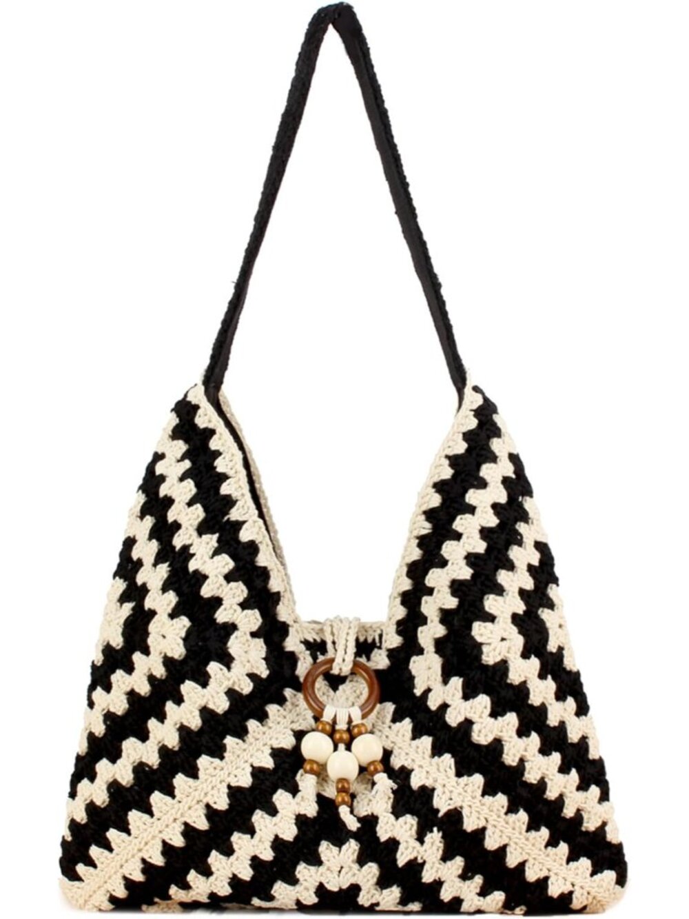 Crochet Hobo Bag for Women Summer Vacation Beach Tote Handbags Boho Bohemian Eth